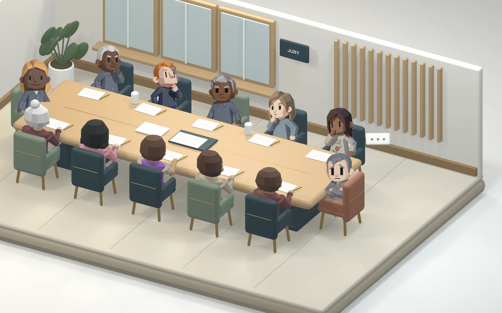 The panel listening to one juror who disagrees